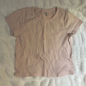 Brandy Melville Light Pink Short Sleeve Tee
